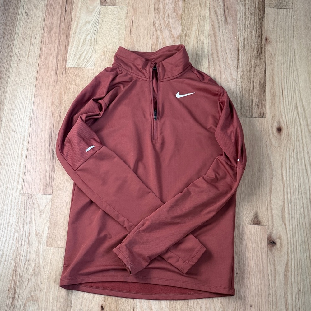 Nike Terracotta Quarter-Zip Pullover